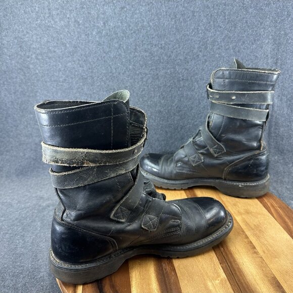 Vintage Double H Brand Military Tanker Combat Jump Boots Size 8.5D Black Read - Picture 16 of 16